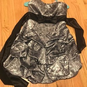 Black and grey dress